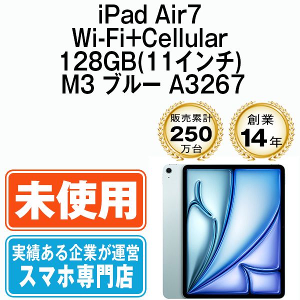 ̤ iPad Air7 Wi-Fi+Cellular 128GB 11 M3 ֥롼 A3267  eSIMüipda7mtm4131s