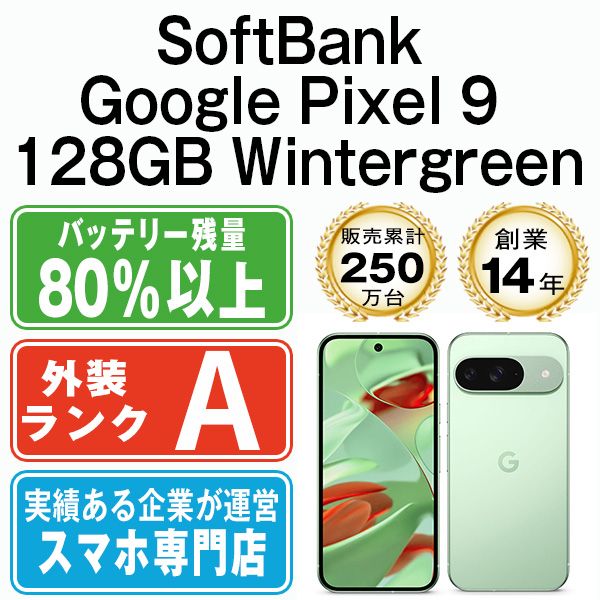 ����š� Google Pixel9 128GB Wintergreen gp9s1wg8mtm