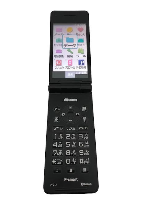 美品 スマスタ スマホデビュー ドコモ P-01J ブラック ガラホ 通信確認済 ムスビー|ドコモ ガラケー P-01J P-smart ケータイ ブラック