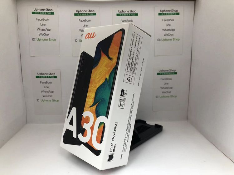 Galaxy - 【SIMロック解除済 新品未使用】Galaxy A30 黒 Au SCV43 SIMロック解除済】au Galaxy A30 SCV43 ブラック|中古