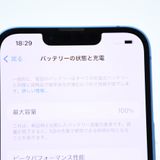 ڿƱ͡100%SIMե꡼ iPhone13 128GB ֥롼