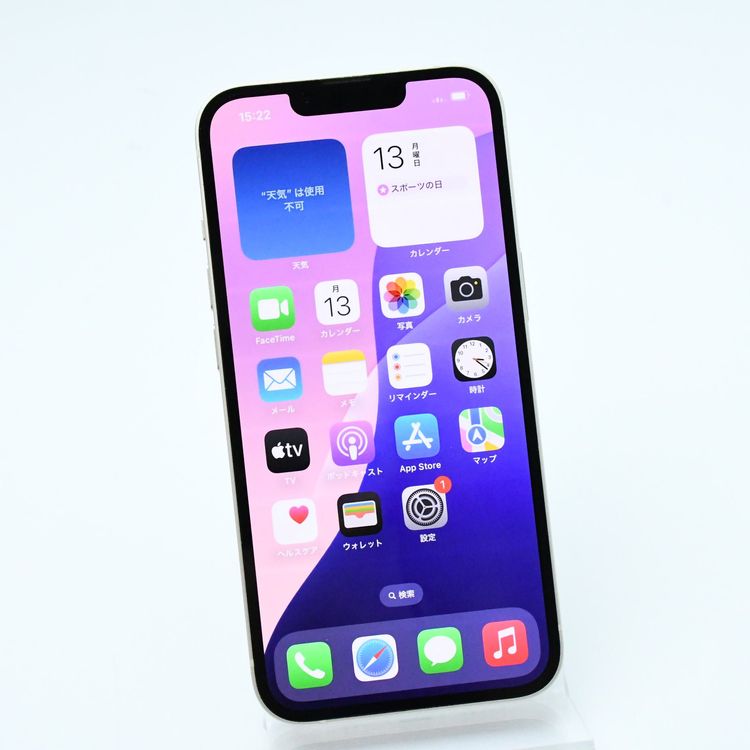 ڶ˾ʡХåƥ꡼88%SIMե꡼ iPhone13 128GB 饤