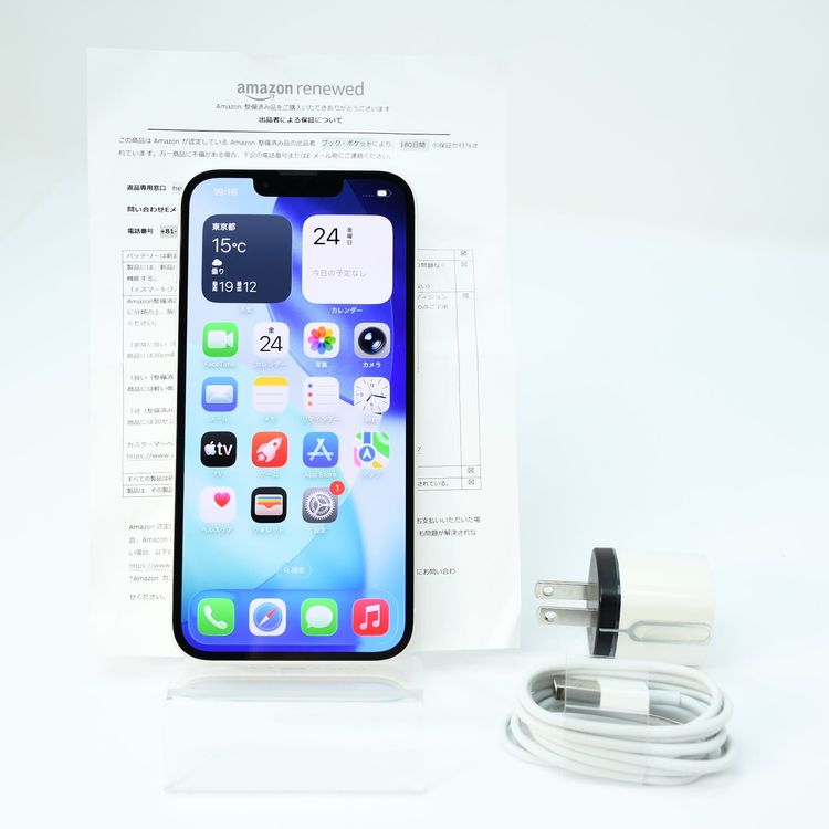 ��Amazon�����Ѥ��ʡ����ʡ�SIM�ե꡼ iPhone13 128GB �������饤��