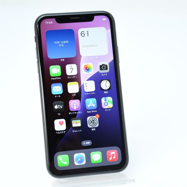 �ڱվ����ʡ������Хåƥ꡼80���au SIM�ե꡼ iPhone XR 64GB �֥�å�