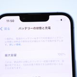 ڽХåƥ꡼ 100SIMե꡼ iPhone14 128GB ֥롼