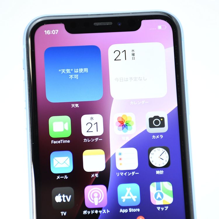 �ڽ����Хåƥ꡼81���SIM�ե꡼ iPhone XR 64GB �֥롼