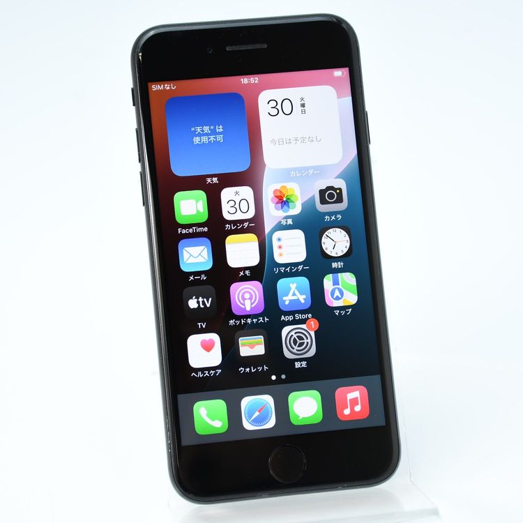 �ڱվ����ʡ�SIM�ե꡼ iPhone SE �裲���� 64GB �֥�å�