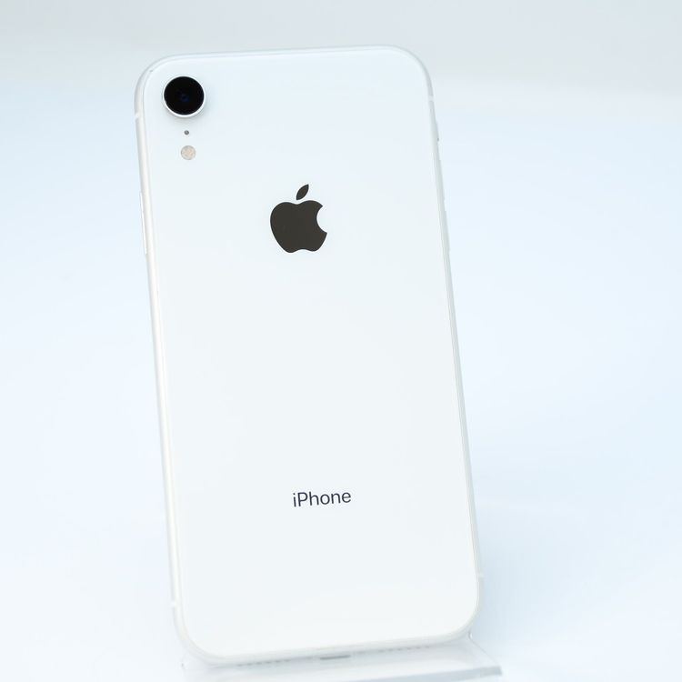 ��ư���ǽ������100���SIM�ե꡼ au iPhoneXR 128GB �ۥ磻��