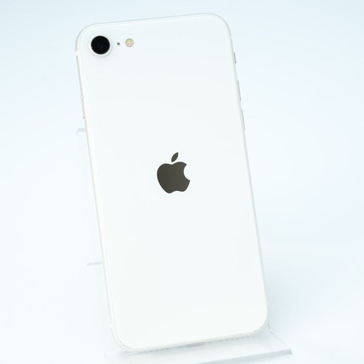 �����ʡ������Хåƥ꡼76���au SIM�ե꡼ iPhone SE �裲���� 64GB �ۥ磻��