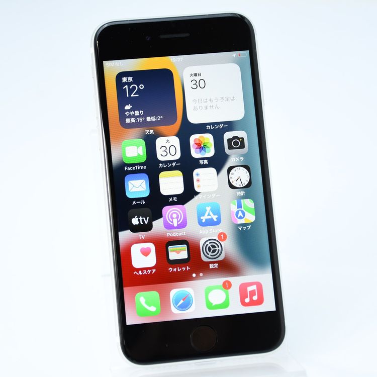 �ڽ����Хåƥ꡼�������� 81���SIM�ե꡼ iPhone SE �裲���� 64GB �ۥ磻��