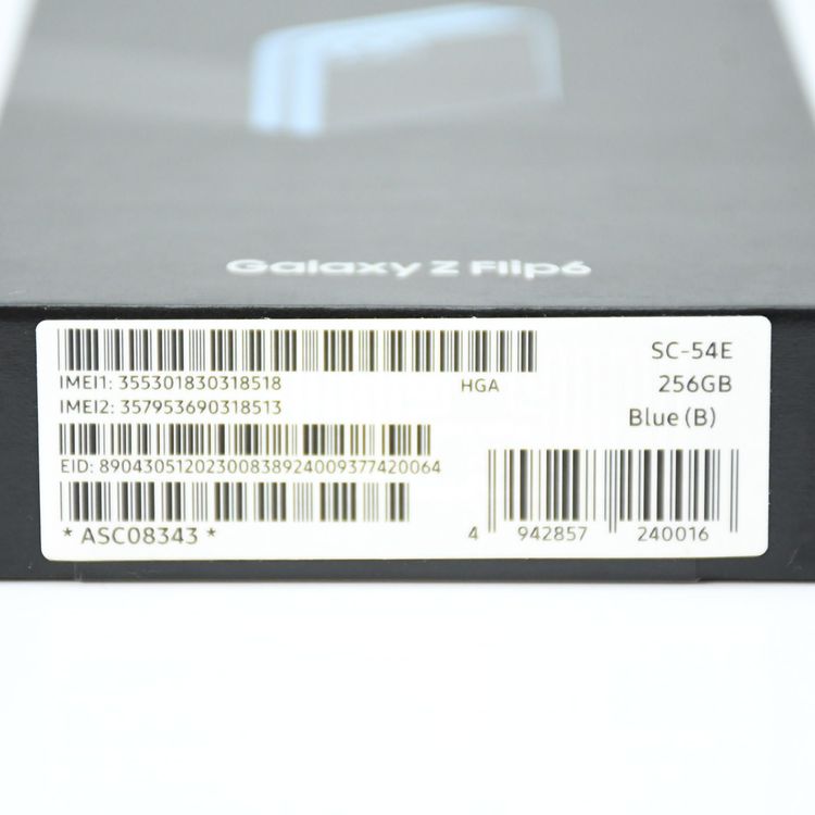 �ڿ���̤�����ʡ�docomo SIM�ե꡼ Galaxy Z Flip6 SC-54E �֥롼