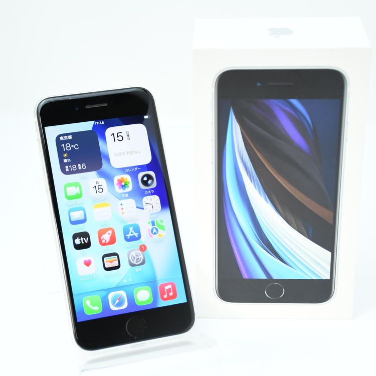 �����ʡ������Хåƥ꡼��������81���SIM�ե꡼ iPhone SE �裲���� 128GB�ۥ磻��