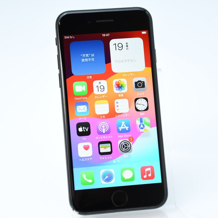 �ڱվ����ʡ�SIM�ե꡼ iPhone SE �裲���� 64GB �֥�å�