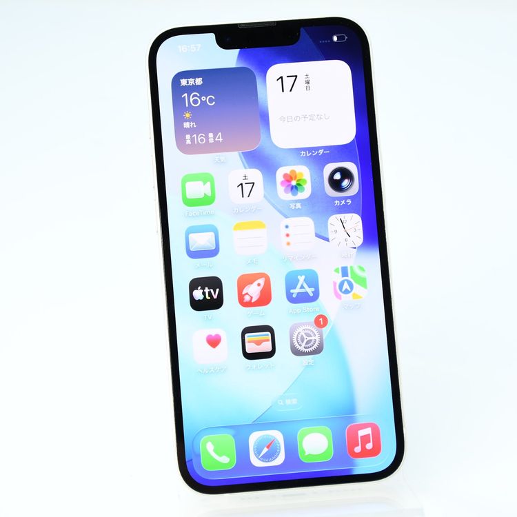 �ڱվ����ʡ������Хåƥ꡼84%��au SIM�ե꡼ iPhone13 128GB �������饤��