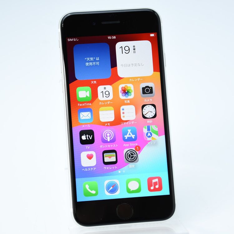 �����ʡ������Хåƥ꡼86���SIM�ե꡼ iPhone SE �裲���� 64GB �ۥ磻��