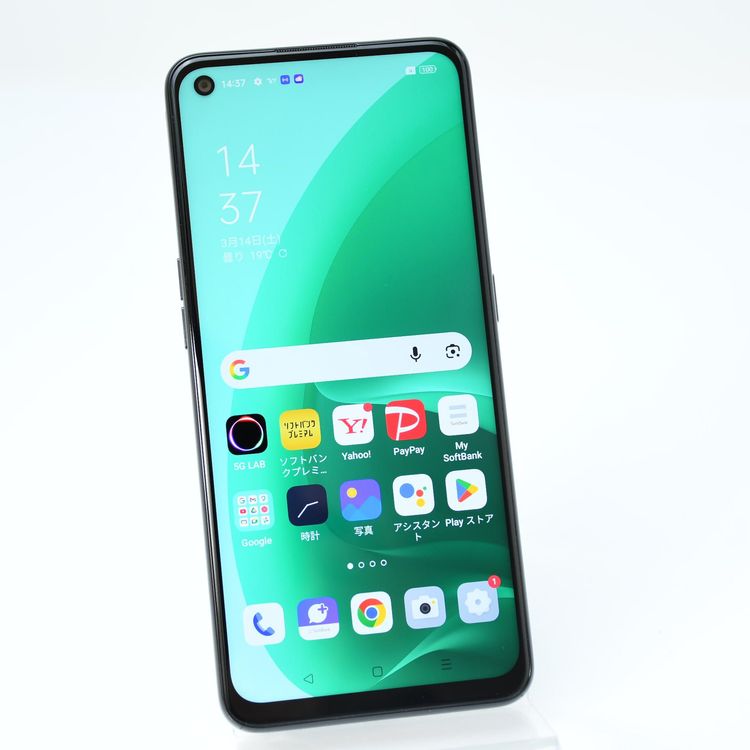 �����ʡ�Softbank SIM�ե꡼ OPPO A55s 5G A102OP �֥�å�