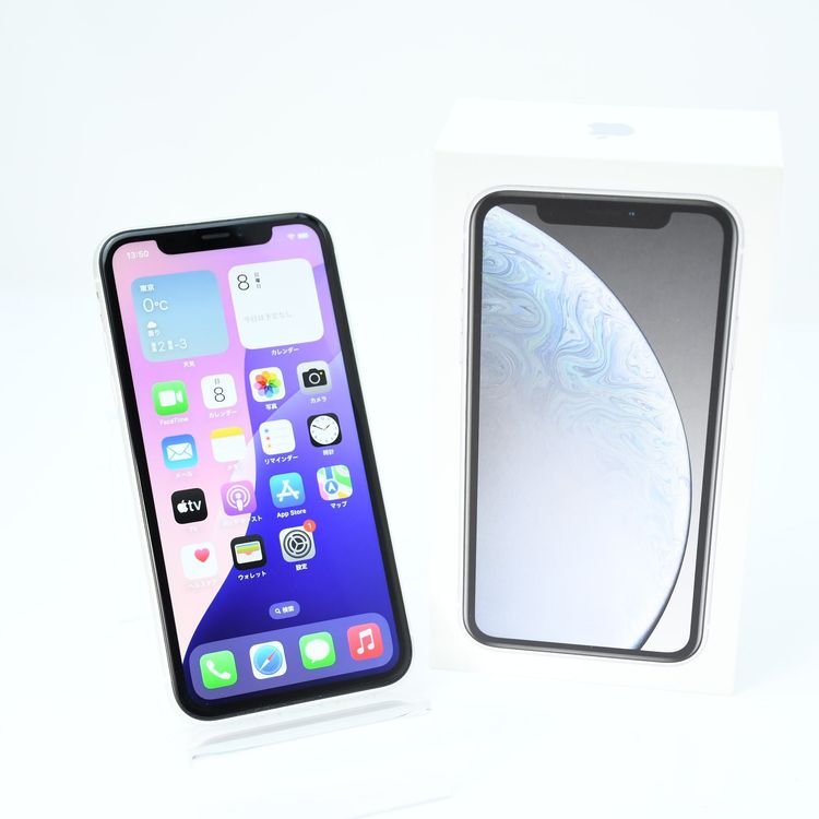 �ڽ����Хåƥ꡼83����վ�����°�ʴ�����SIM�ե꡼ iPhone XR 128GB �ۥ磻��