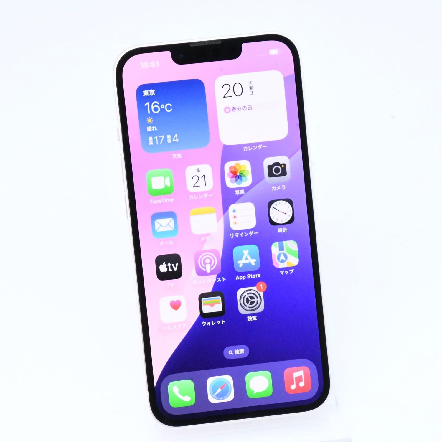 ムスビー｜【極上美品＊純正電池96％】SIMフリー iPhone13 128GB 
