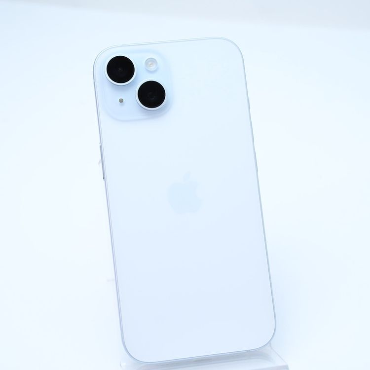 【純正バッテリー100%*充放電回数6回】SIMフリー iPhone15 128GB ブルー