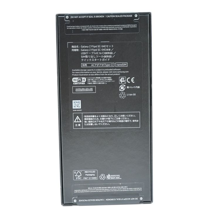�ڿ���̤�����ʡ�docomo SIM�ե꡼ Galaxy Z Flip6 SC-54E �֥롼
