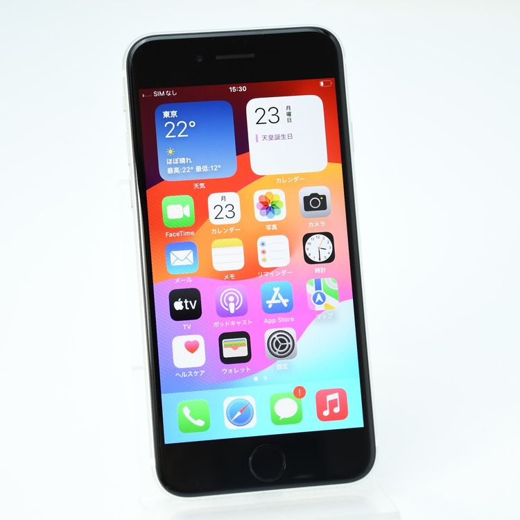 �����ʡ������Хåƥ꡼��������85���au SIM�ե꡼iPhone SE �裲���� 64GB