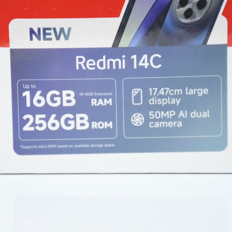 ��̤�������ʡ۹����� SIM�ե꡼ Redmi 14C 8GB/256GB �ߥåɥʥ��ȥ֥�å�