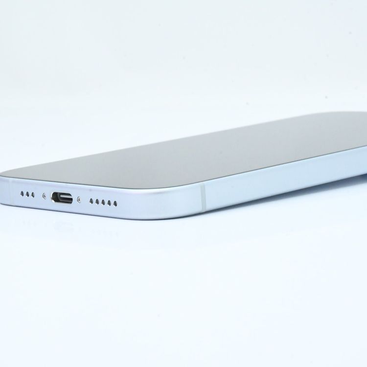 ڽХåƥ꡼100Ų14SIMե꡼ iPhone15 128GB ֥롼