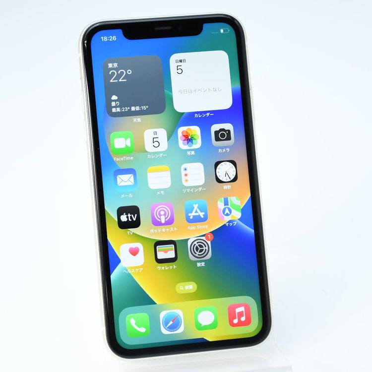 �����ʡ������Хåƥ꡼��������88���au SIM�ե꡼ iPhone11 64GB �ۥ磻��