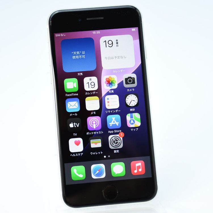 �ڱվ����ʡ������Хåƥ꡼89���SIM�ե꡼ iPhone SE �裲���� 64GB �ۥ磻��