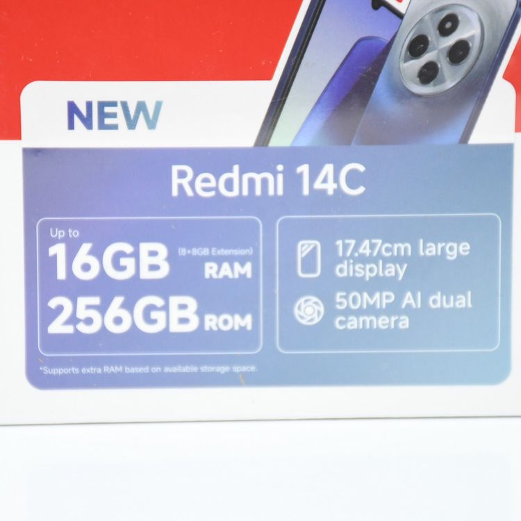 ��̤�������ʡ۹����� SIM�ե꡼ Redmi 14C 8GB/256GB �ߥåɥʥ��ȥ֥�å�
