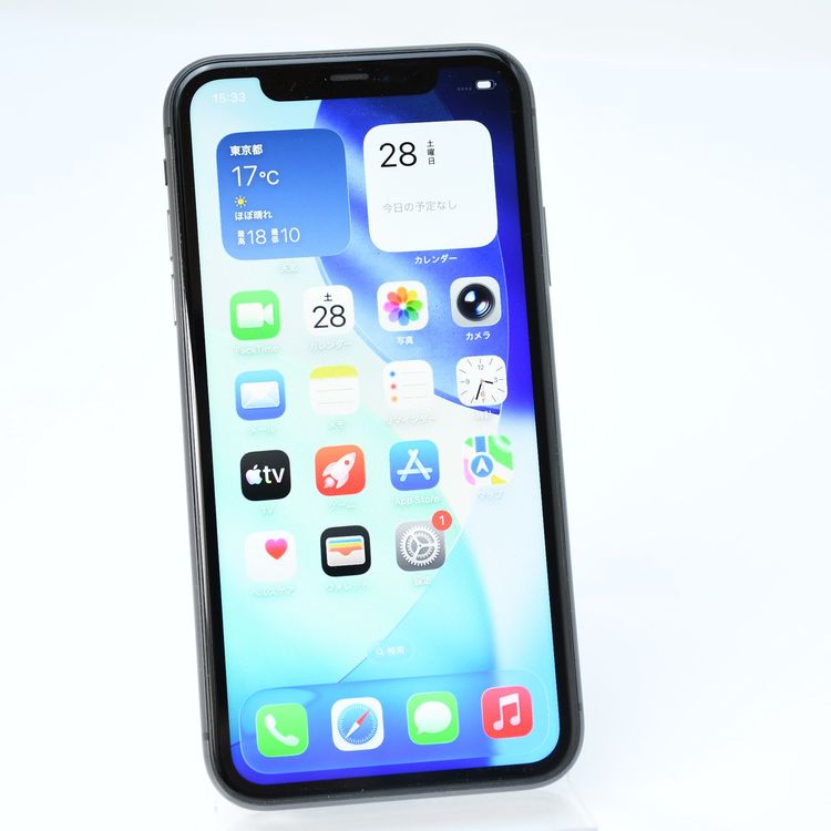 �����ʡ�SIM�ե꡼ iPhone11 64GB �֥�å�