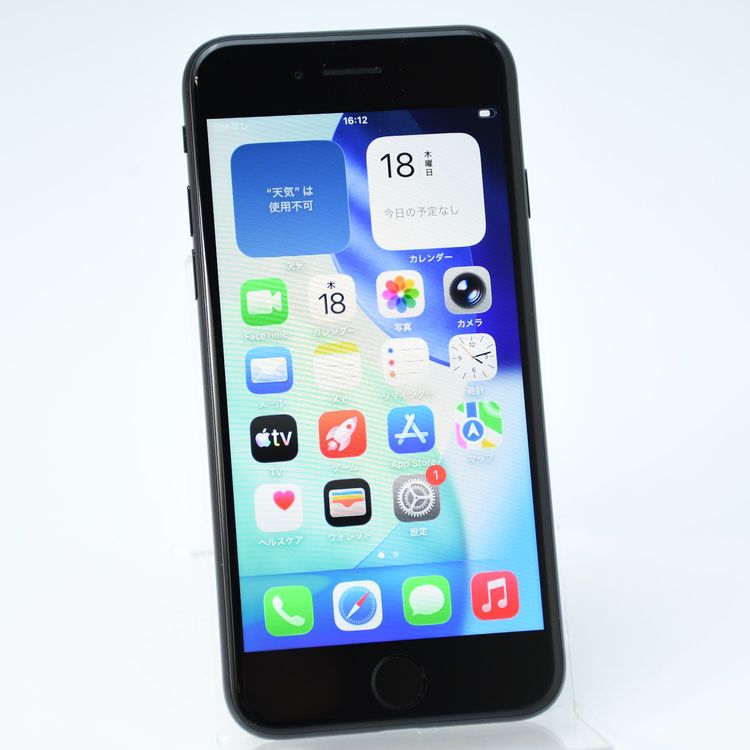 �����ʡ������Хåƥ꡼82���SIM�ե꡼ iPhone SE �裲���� 64GB �֥�å�