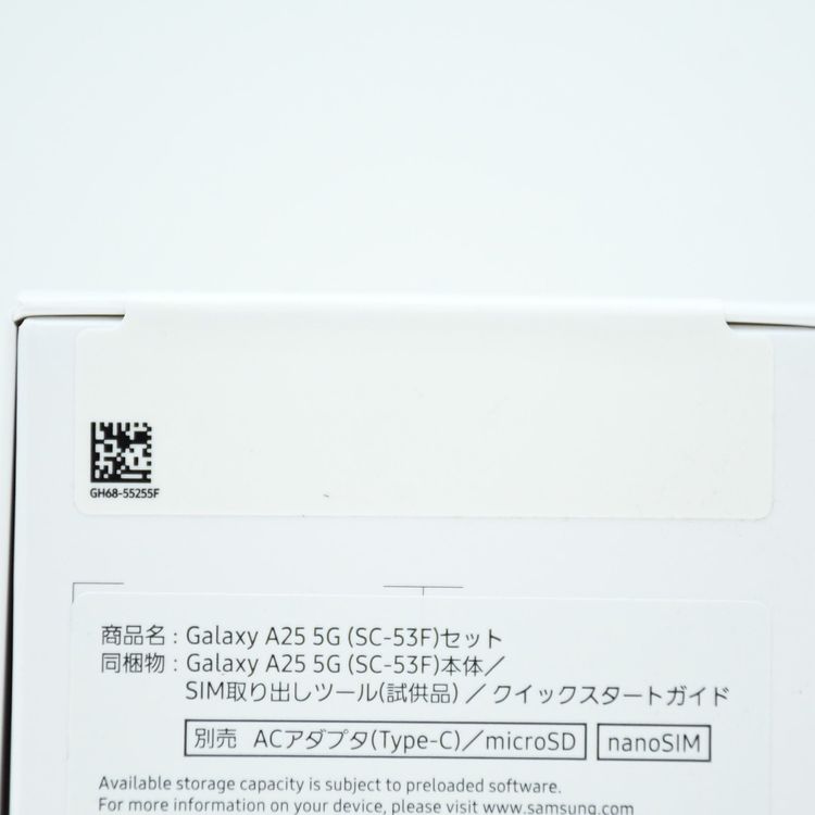 �ڿ���̤���� ��docomo SIM�ե꡼ Galaxy A25 5G SC-53F �֥�å�
