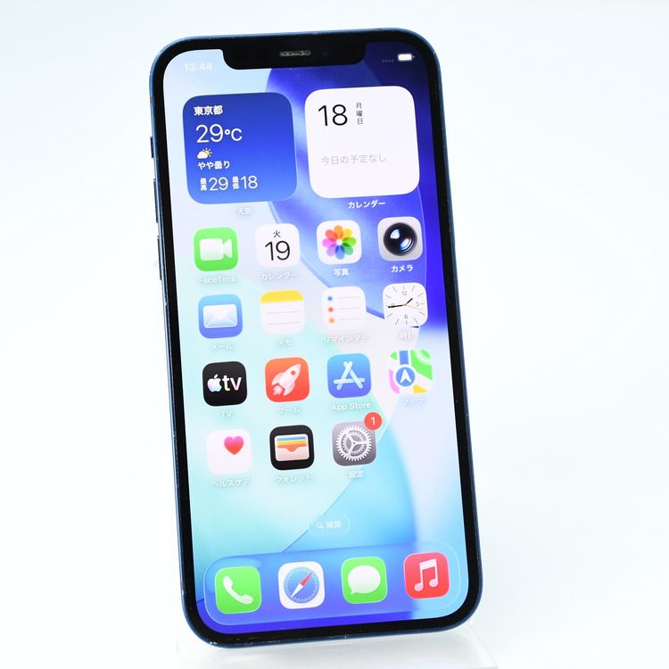 �ڥ���󥯡�SIM�ե꡼iPhone12 64GB �֥롼
