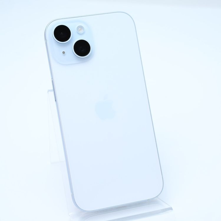 【純正バッテリー100%*充放電回数8回】SIMフリー iPhone15 128GB ブルー