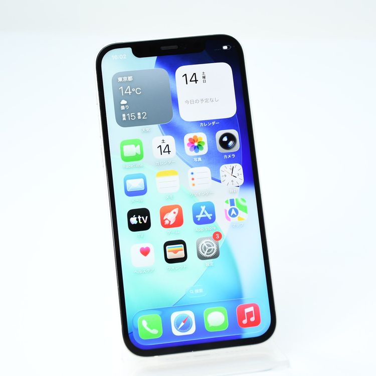 �ڥХåƥ꡼�������� 100����վ����ʡ�SIM�ե꡼ iPhone12 64GB �ۥ磻��