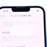 ڱվʡХåƥ꡼81%SIMե꡼ iPhone13 128GB ֥롼