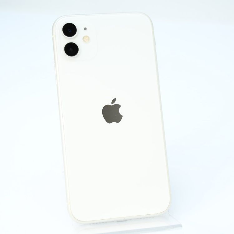 ��ư��ġ�����100 %���վ����ʡ� SIM�ե꡼ iPhone11 64GB �ۥ磻��