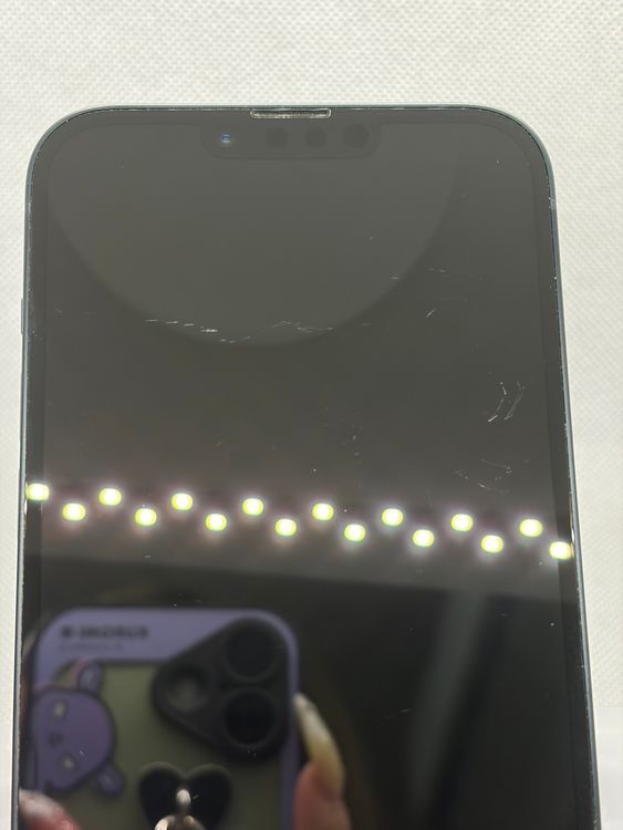 ���Хåƥ꡼87% SIM�ե꡼ iPhone14Plus 128GB �ߥåɥʥ���