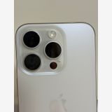 ���Хåƥ꡼85% SIM�ե꡼ iPhone15Pro 256GB �ۥ磻�ȥ����˥���