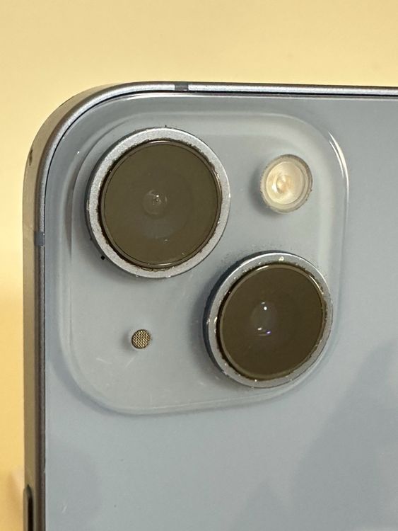 ���Хåƥ꡼100% SIM�ե꡼ iPhone14 128GB �֥롼