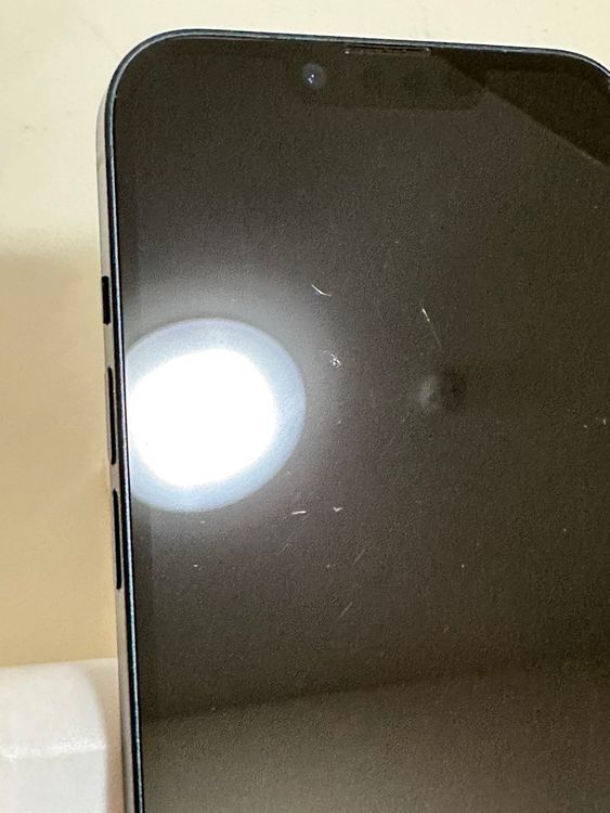 ���Хåƥ꡼87% SIM�ե꡼ iPhone14 128GB �ߥåɥʥ���