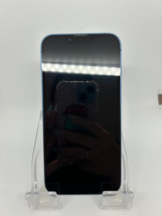 SIM�ե꡼ iPhone13  128GB �֥롼 �Хåƥ꡼75%