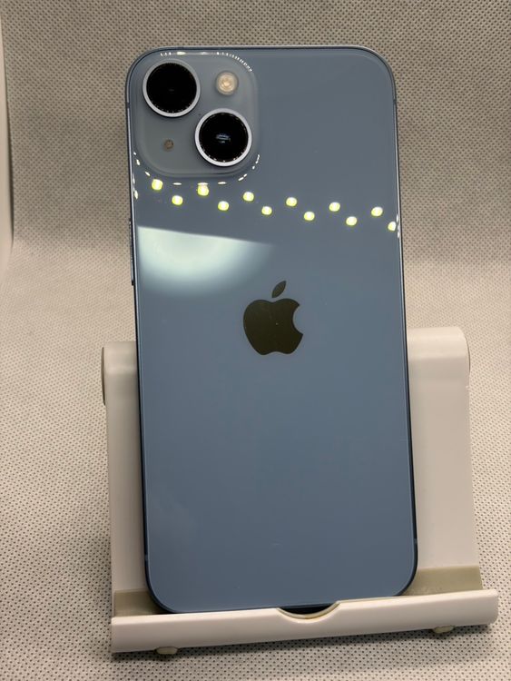 ������ SIM�ե꡼ iPhone14 128GB �֥롼 �Хåƥ꡼80%