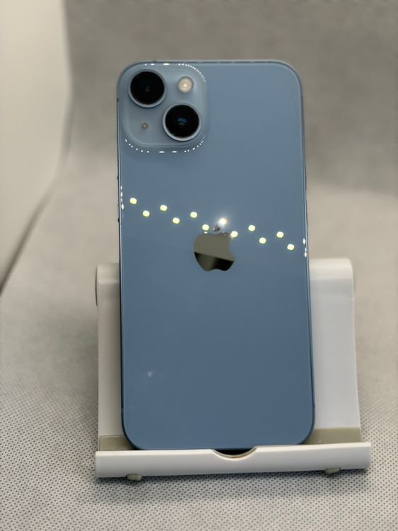 ���Хåƥ꡼87% SIM�ե꡼ iPhone14 128GB �֥롼