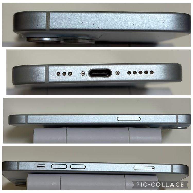 ���Хåƥ꡼85% SIM�ե꡼ iPhone15 128GB �֥롼