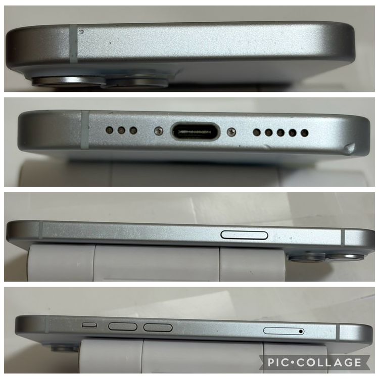 ���Хåƥ꡼84% SIM�ե꡼ iPhone15 128GB �֥롼