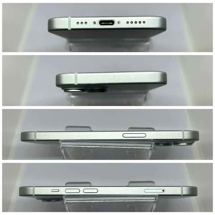 ��SIM�ե꡼ iPhone15  128GB �֥롼 �Хåƥ꡼77%