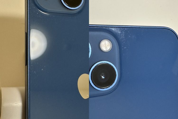 ���Хåƥ꡼84% SIM�ե꡼ iPhone13 128GB �֥롼