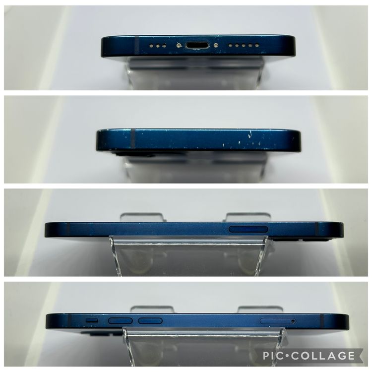 ��SIM�ե꡼ iPhone12  128GB �֥롼 �Хåƥ꡼73%
